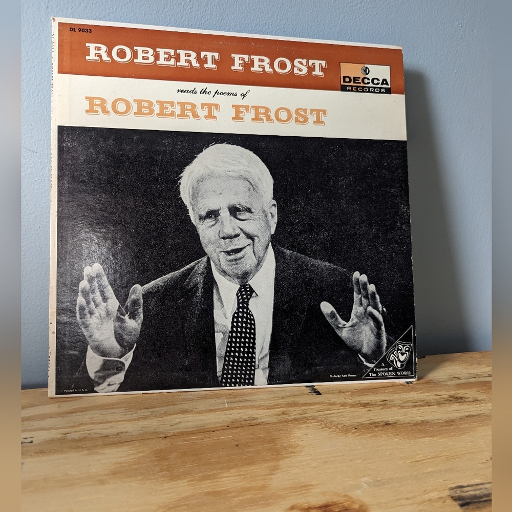 Vintage Spoken Word Robert Frost Record